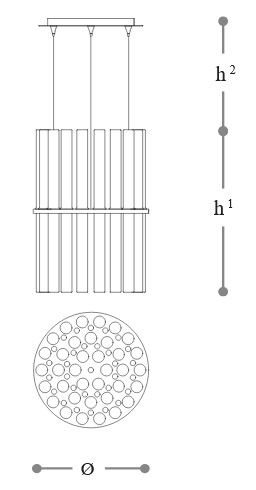 Diffuser Finish of the Italamp Lab Incanto Pendant Lamp